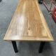 Restored oak farmhouse table of 3 meters
