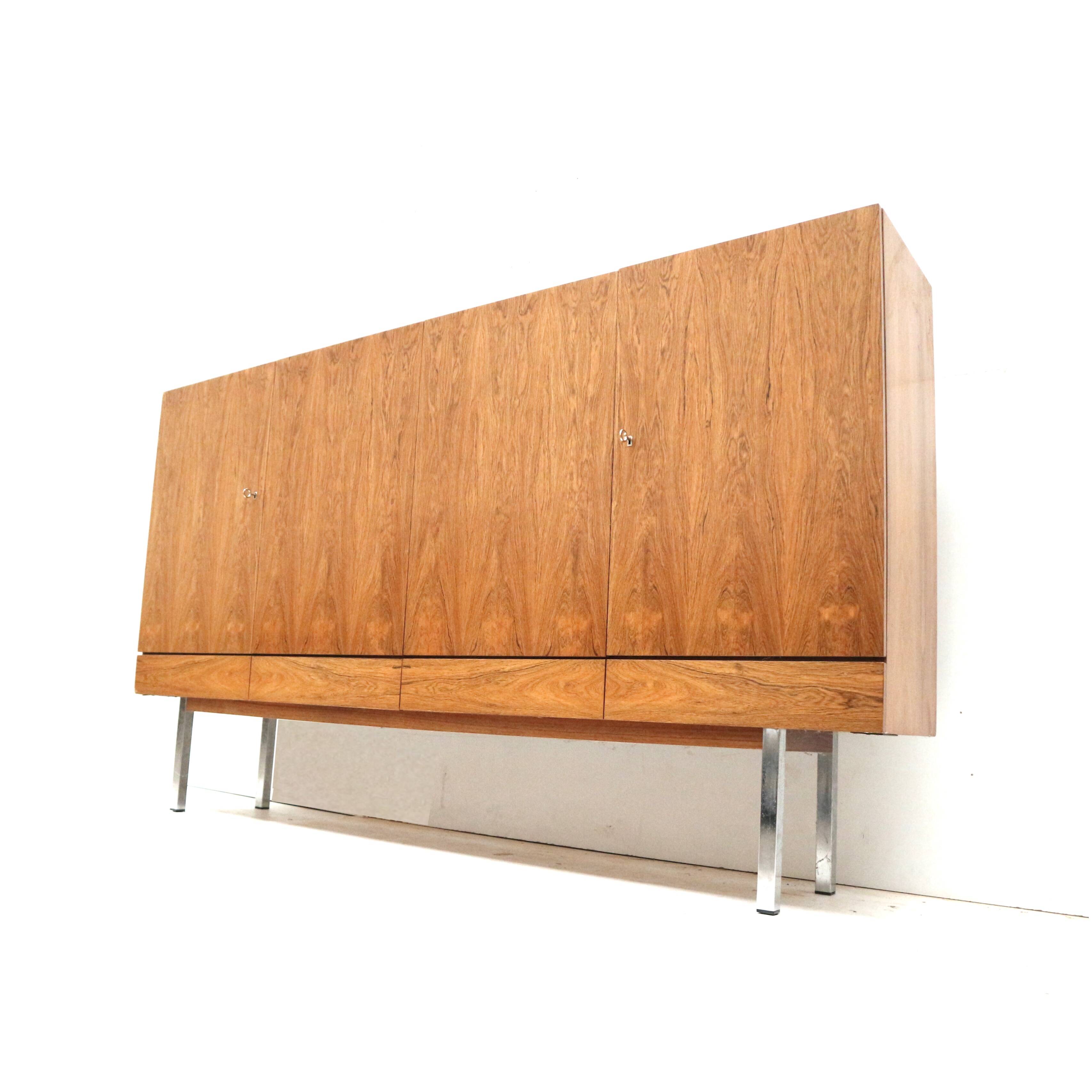 Rare vintage rosewood sideboard by Leo Bub for Wertmöbel.