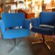 Paire de fauteuils design année 1970