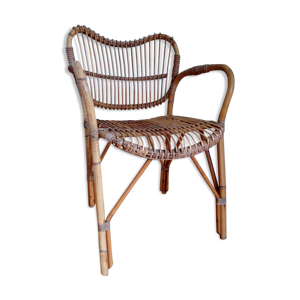 fauteuil en rotin et