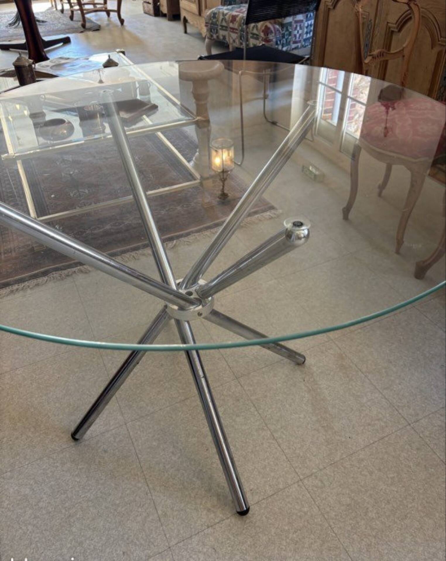 Table en verre 70’s
