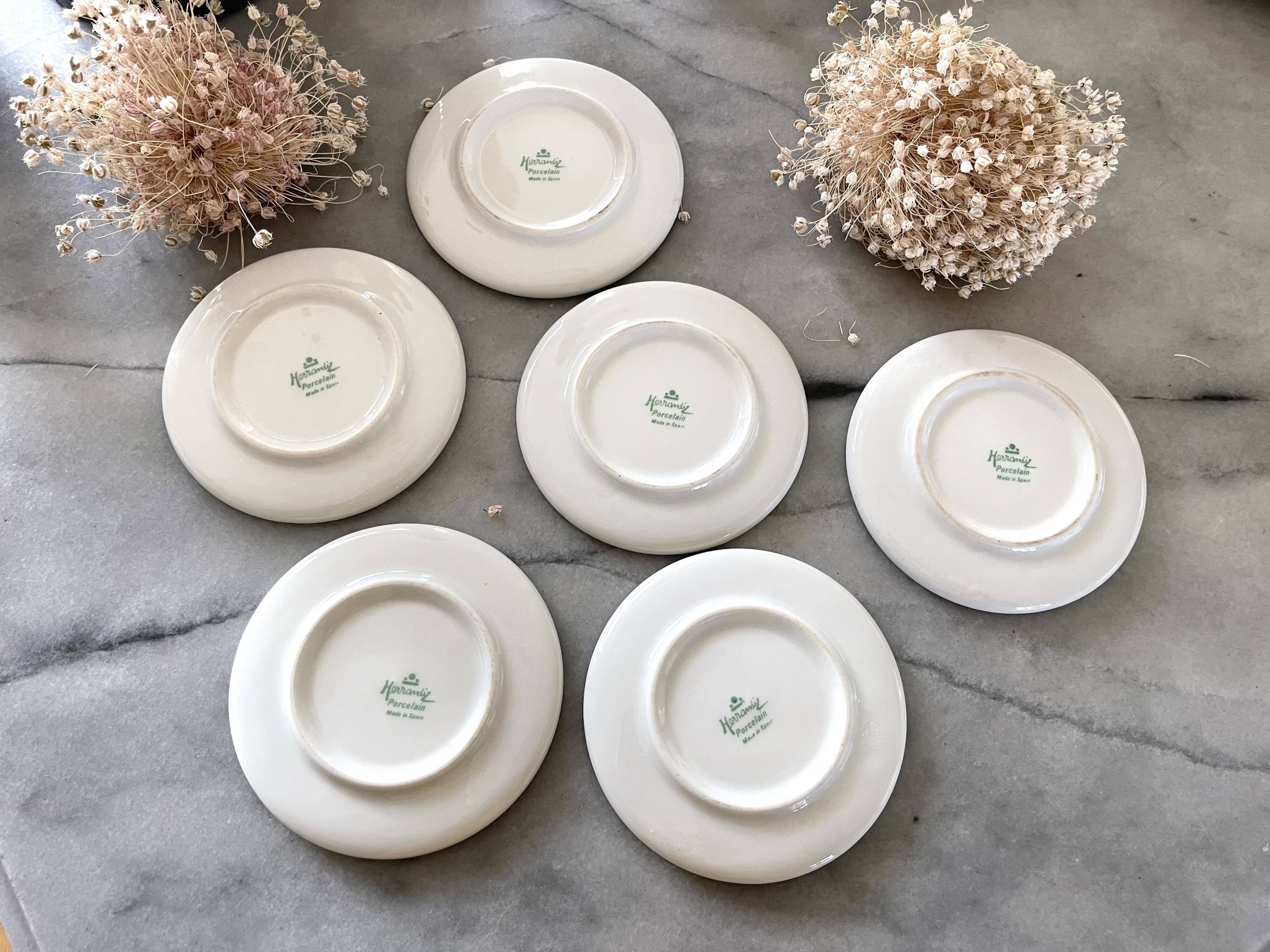 6 under glass porcelain 1970