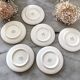 Set de 6 sous verres en porcelaine 1970