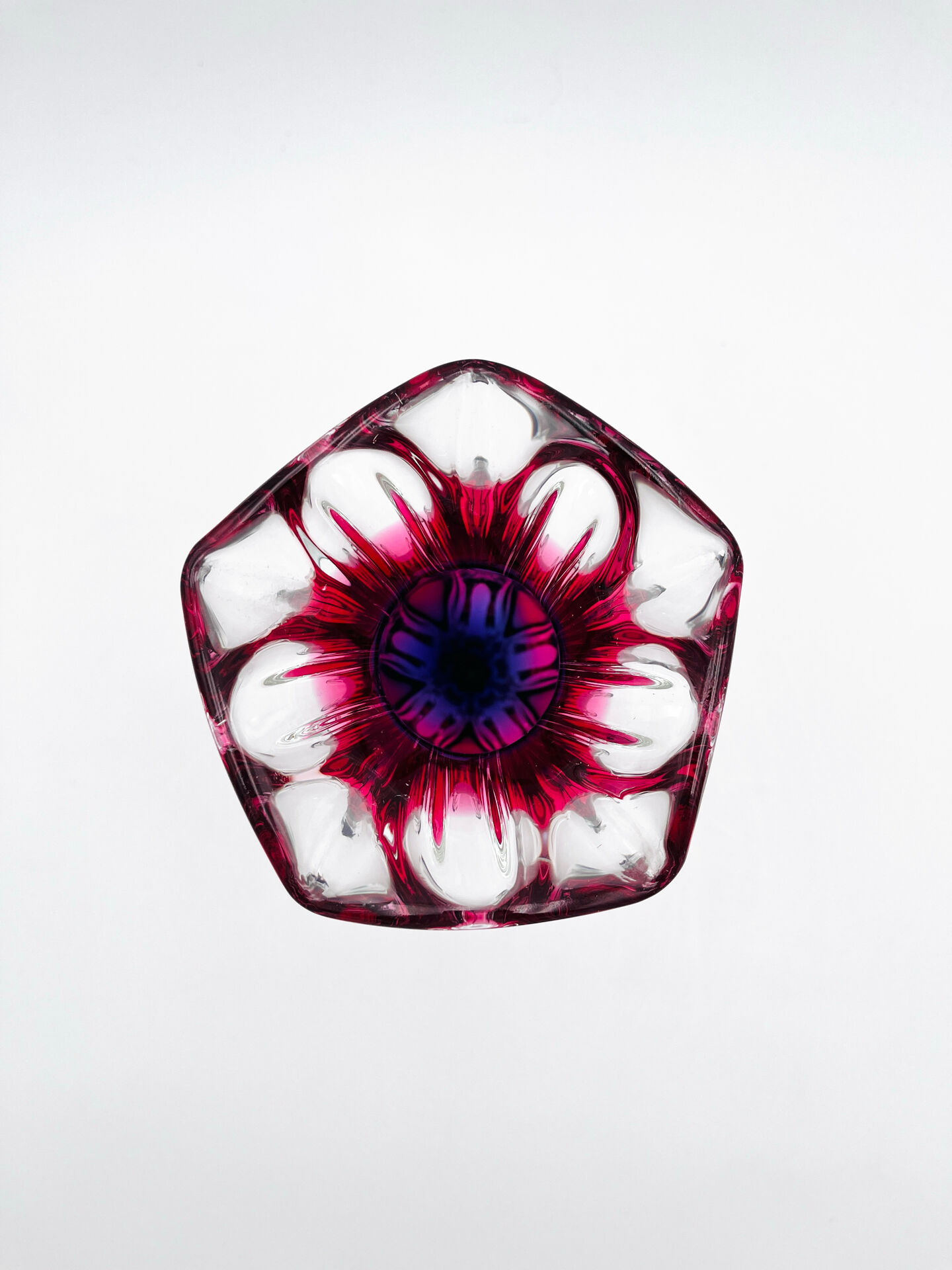 Organic Vase - Sommerso - Josef Hospodka - Bohemian Crystal - Circa