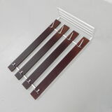 Vintage wall coat rack with 8 hooks and hat shelf