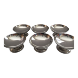 Set de 6 coupes a glace argentées art de la table design drageoir champagne 2