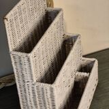 Rattan mail holder
