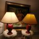 Duo of bedside lamps
