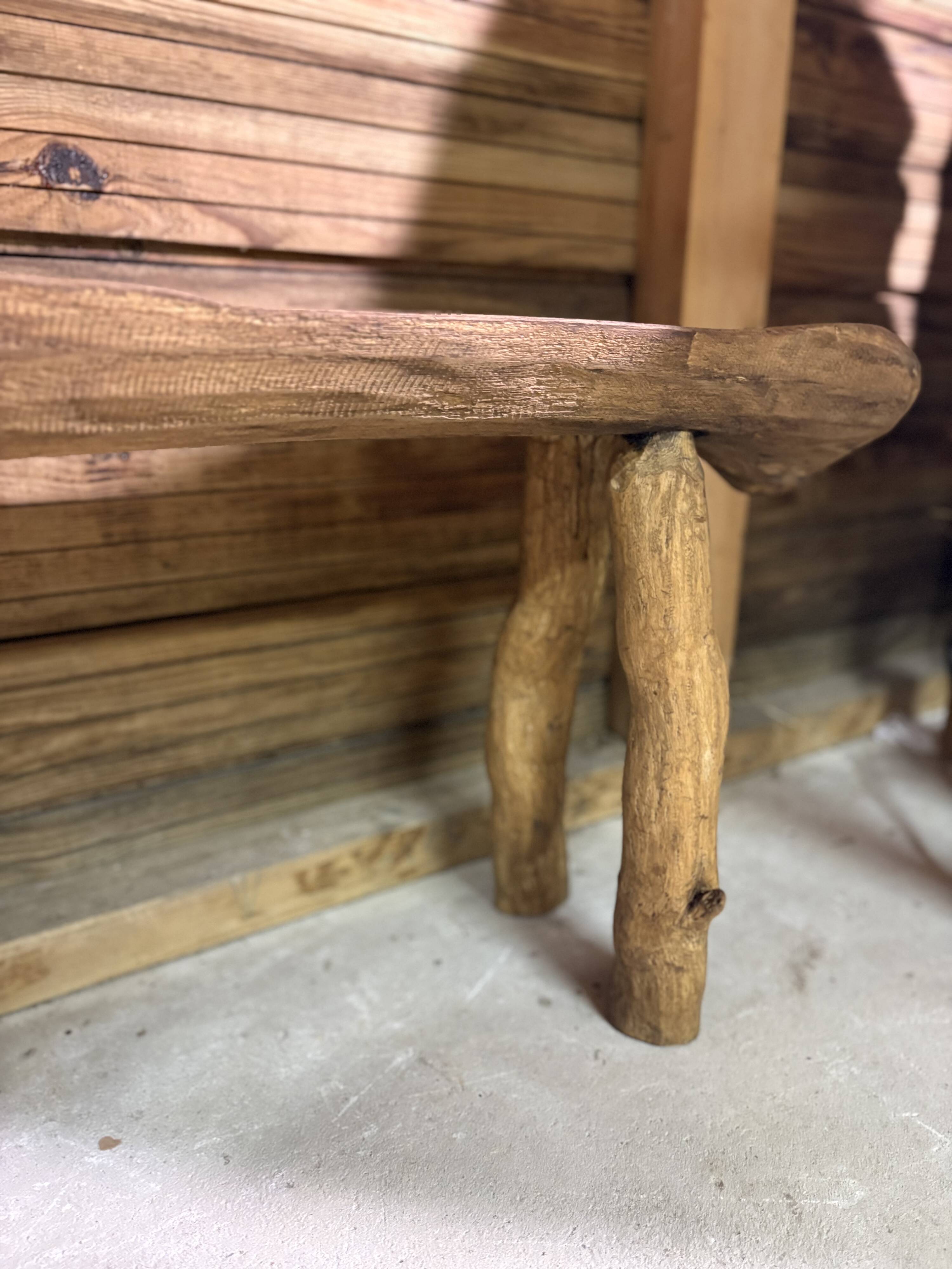 Old solid wood bench – country house spirit