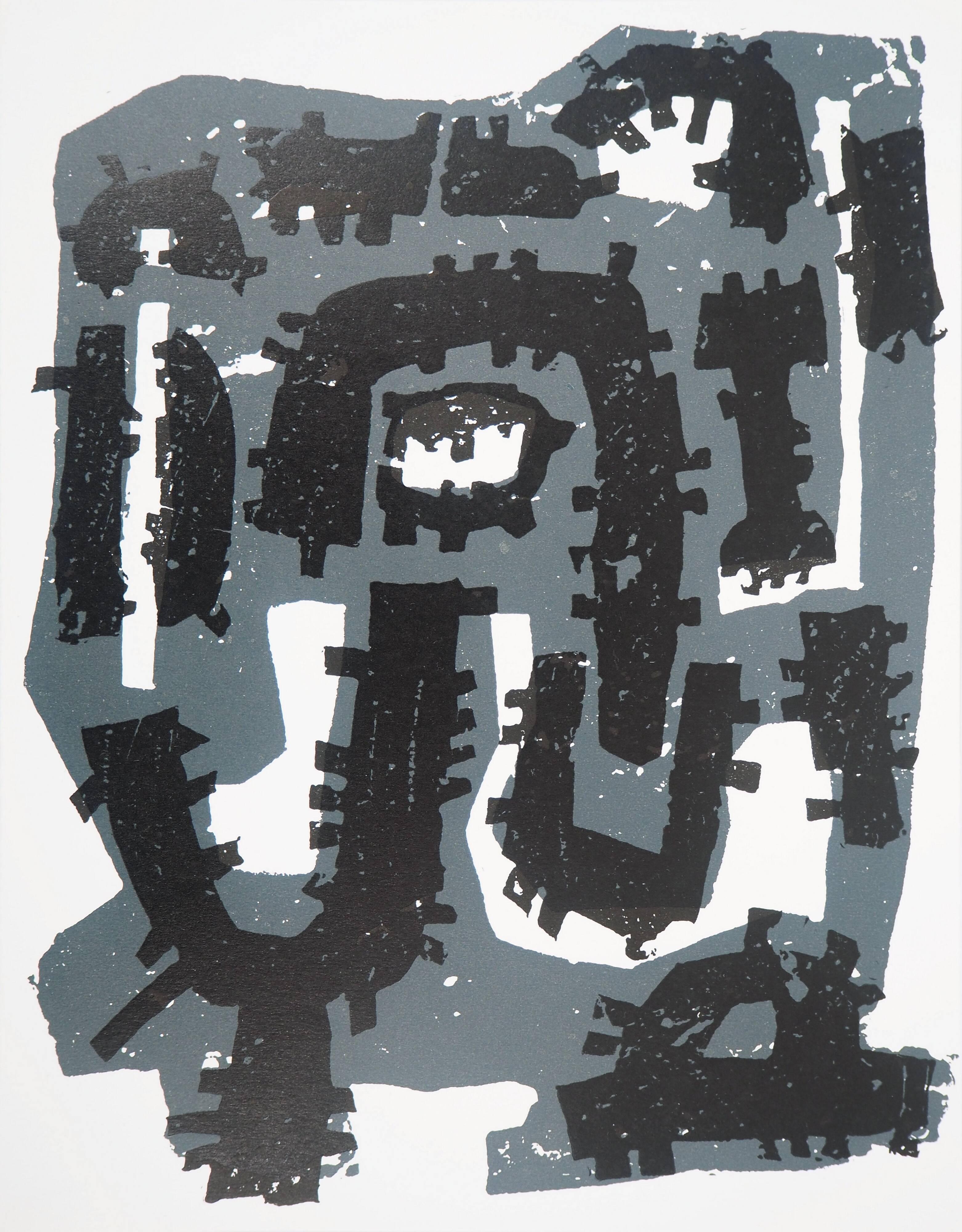 Raoul ubac: composition - original woodcut