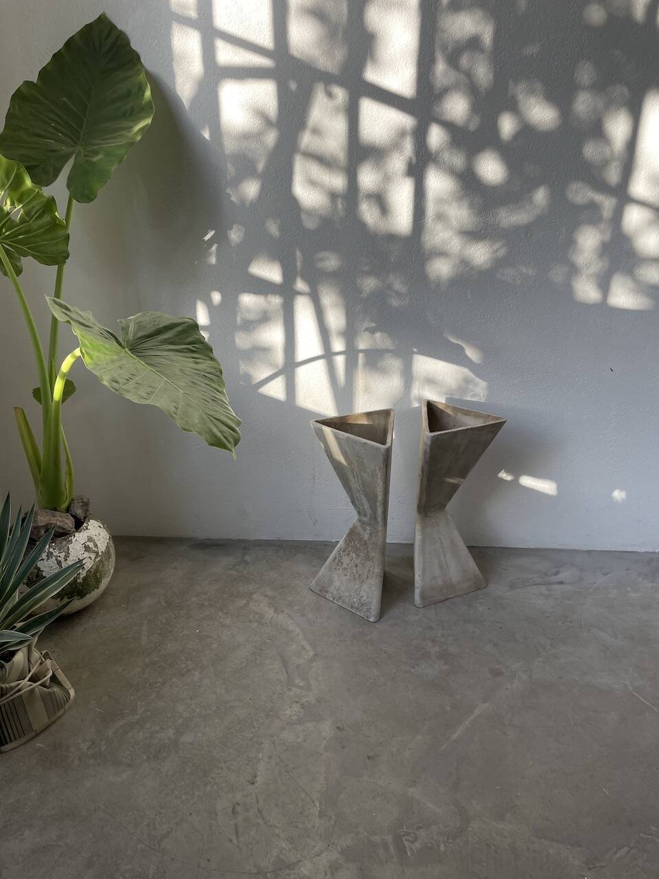 Planters jardinières fibrociment triangulaires