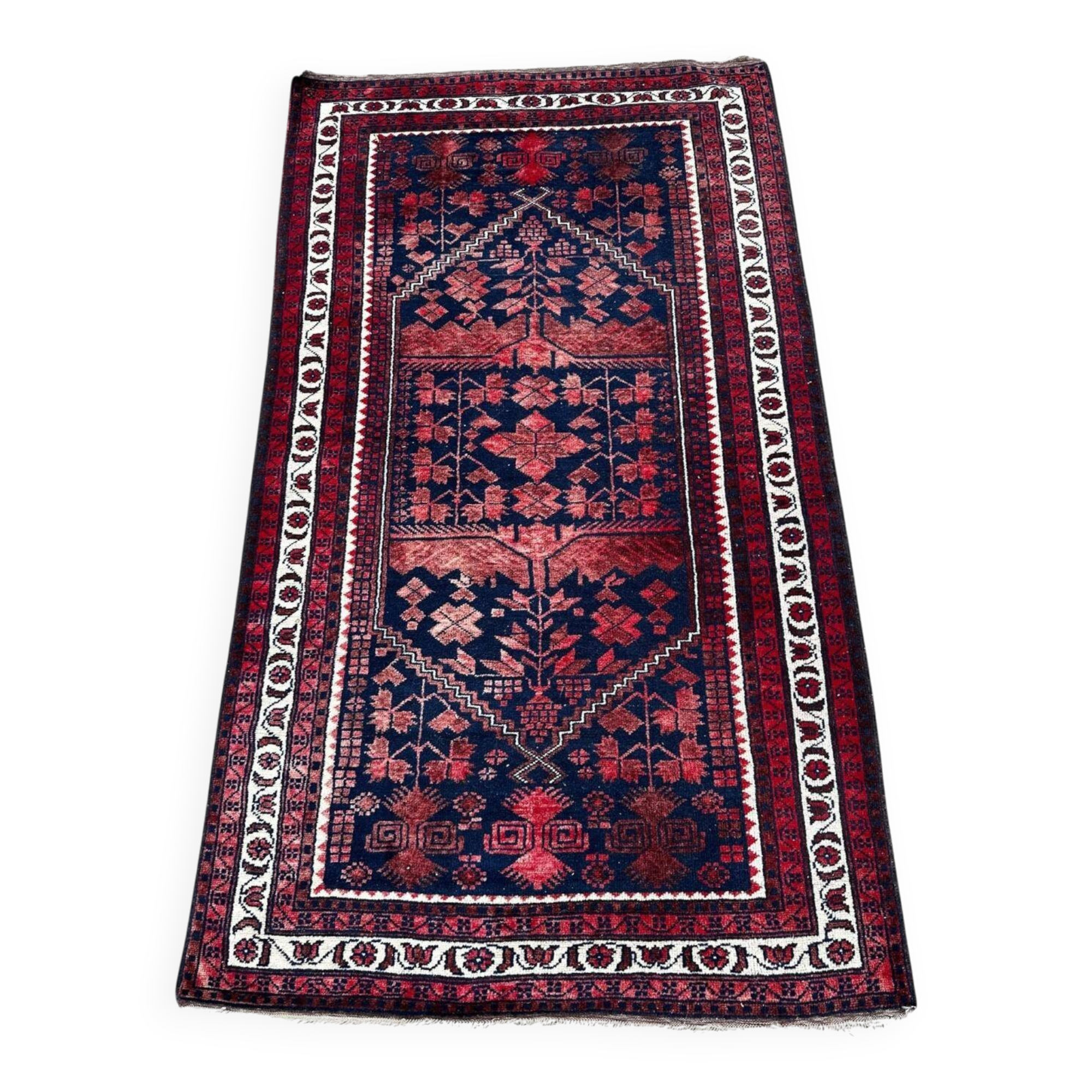 Handmade Afghan rug 190cm x 110cm