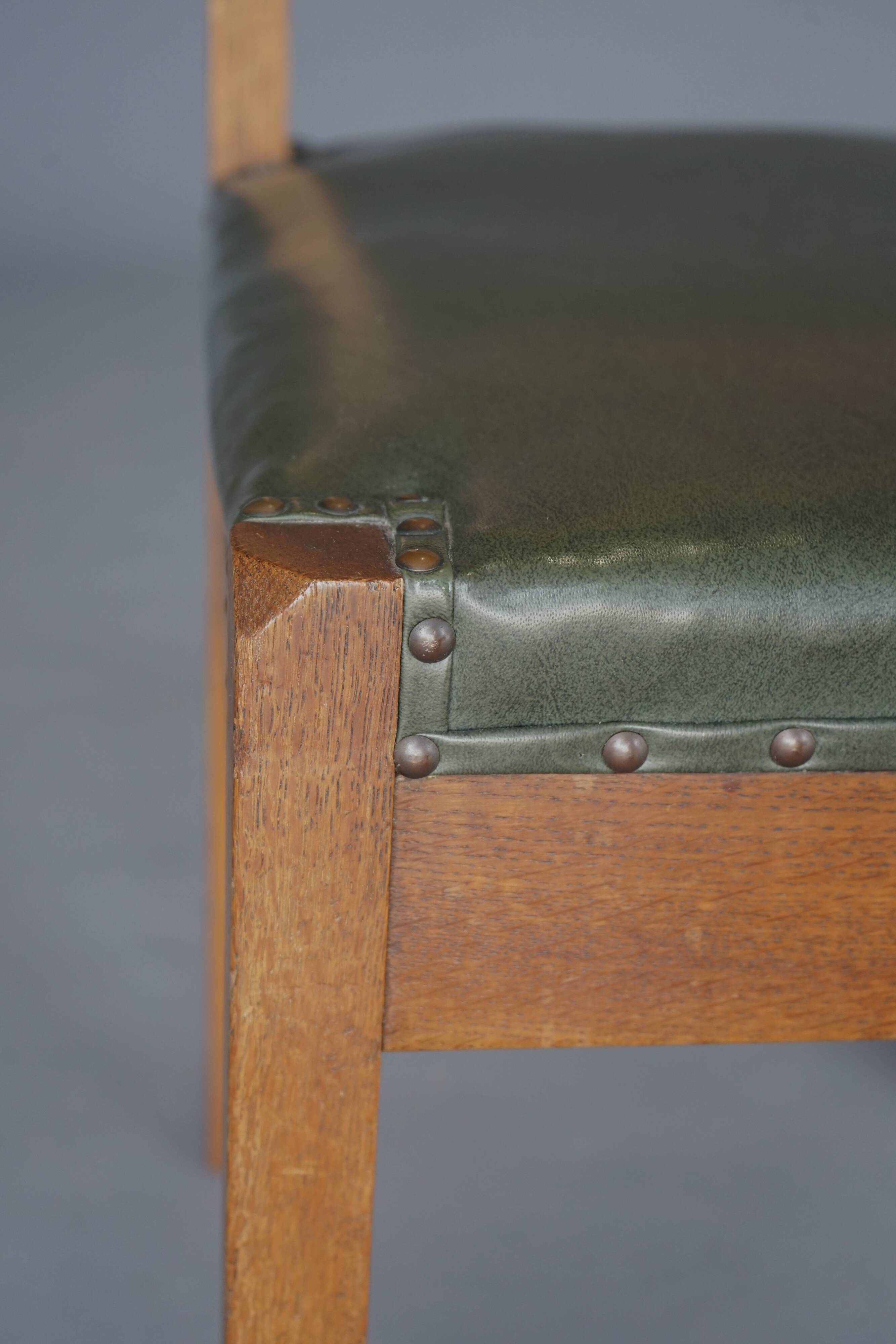 A rare and important side chair by Dutch architect Piet Klaarhamer, 1917