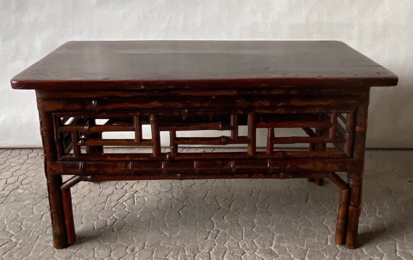 Table basse en bambou