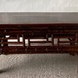 Table basse en bambou