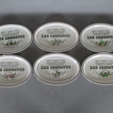 6 plates Gien raw vegetables the adventures of the gardener the collector