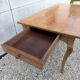Provençal farmhouse table in blond cherry wood, Louis XV style.