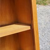 Wall shelf from the 50s in solid blond oak
