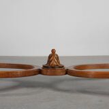 Late 19th‑century Walnut side table in the Louis XV style, France