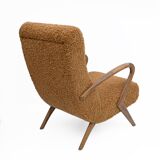 Attribute to Paolo Buffa Mid-century Modern Italian Bouclè Armchairs, Pair