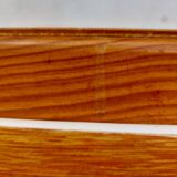 Vintage wooden chest of drawers, white braid