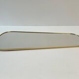 Ancien miroir forme libre rétroviseur vintage design 60 - 33,5 x 61 cm