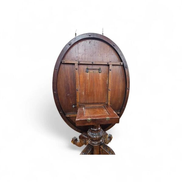 Table ovale à plateau basculant victorien, table de petit déjeuner / années 1840