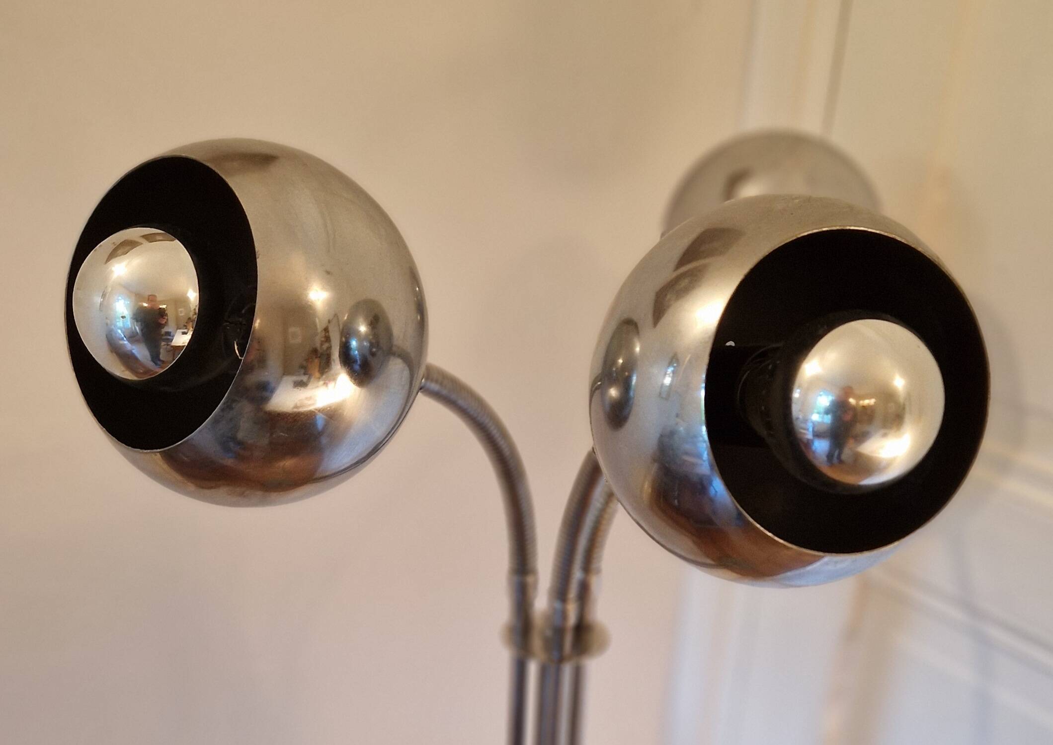 Reggiani Eyeball floor lamp with articulated arms, 1970s