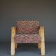 Dutch design pine Armchair, 1970s