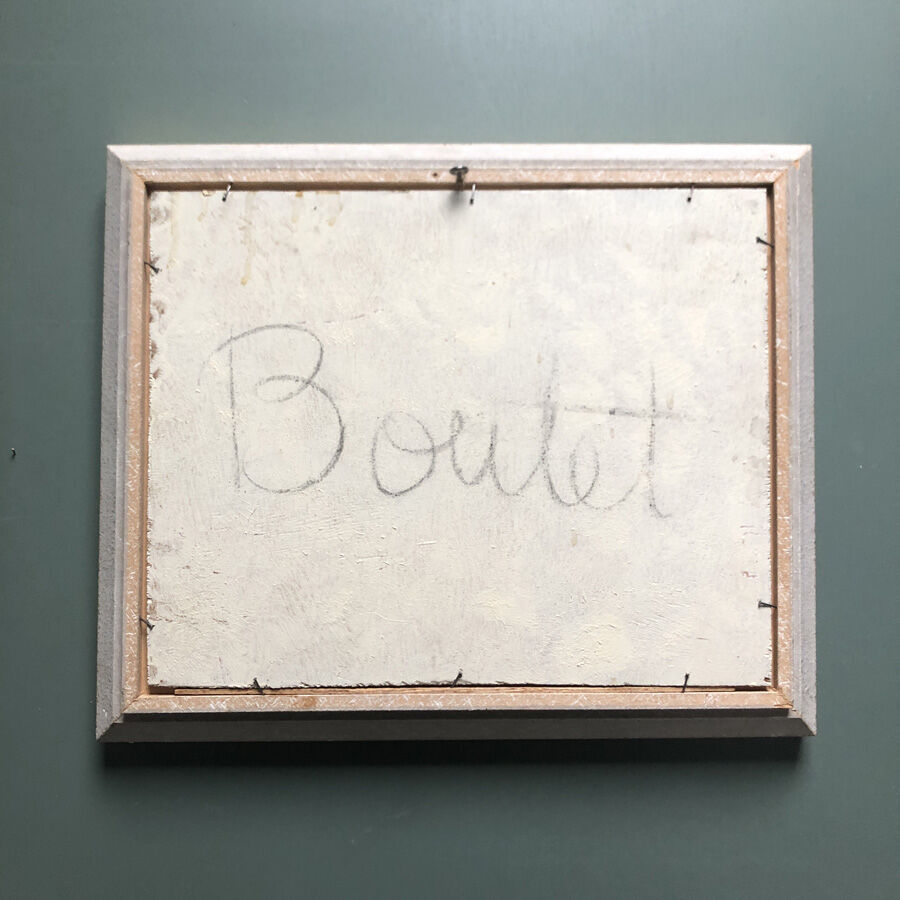 Old still life painting by Boutet