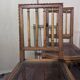 Set of four Louis XVI style chairs in carved wood.