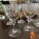 6 wine glasses. Saint Louis crystal, millet model