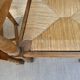 Paire de fauteuils néo-basques, en bois et assise paillée