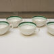 5 old cups & saucers in ceramic KG Lunéville