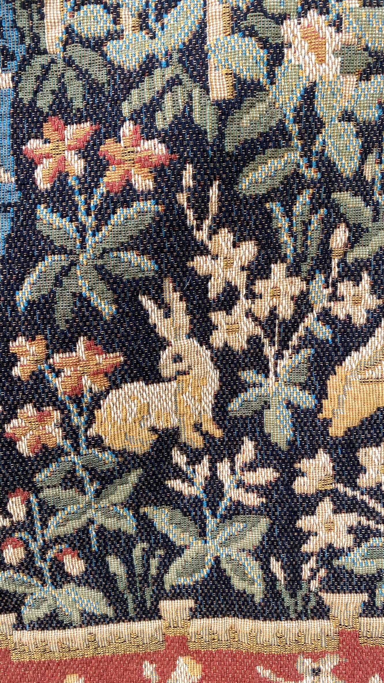 Grande tapisserie jacquard "La Dame à la Licorne" 130X180 cm