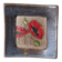 Handmade ceramic wall hanging poppies bohemian country decoration frame