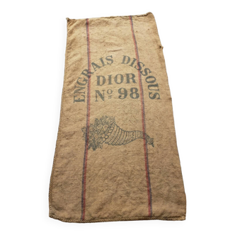 Sac en toile de jute engrais Dior