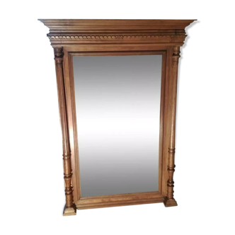 Henry II style overmantel mirror