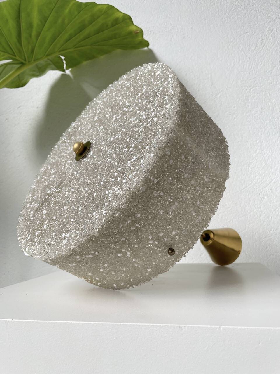 70s granite Perspex pendant light