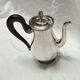 tea and coffee set 5 pieces in silver metal Gallia for Christofle model "Malmaison"