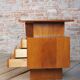 Mid-Century Walnut and Oak Writing Desk from B. Landsman, Czech, 1950s