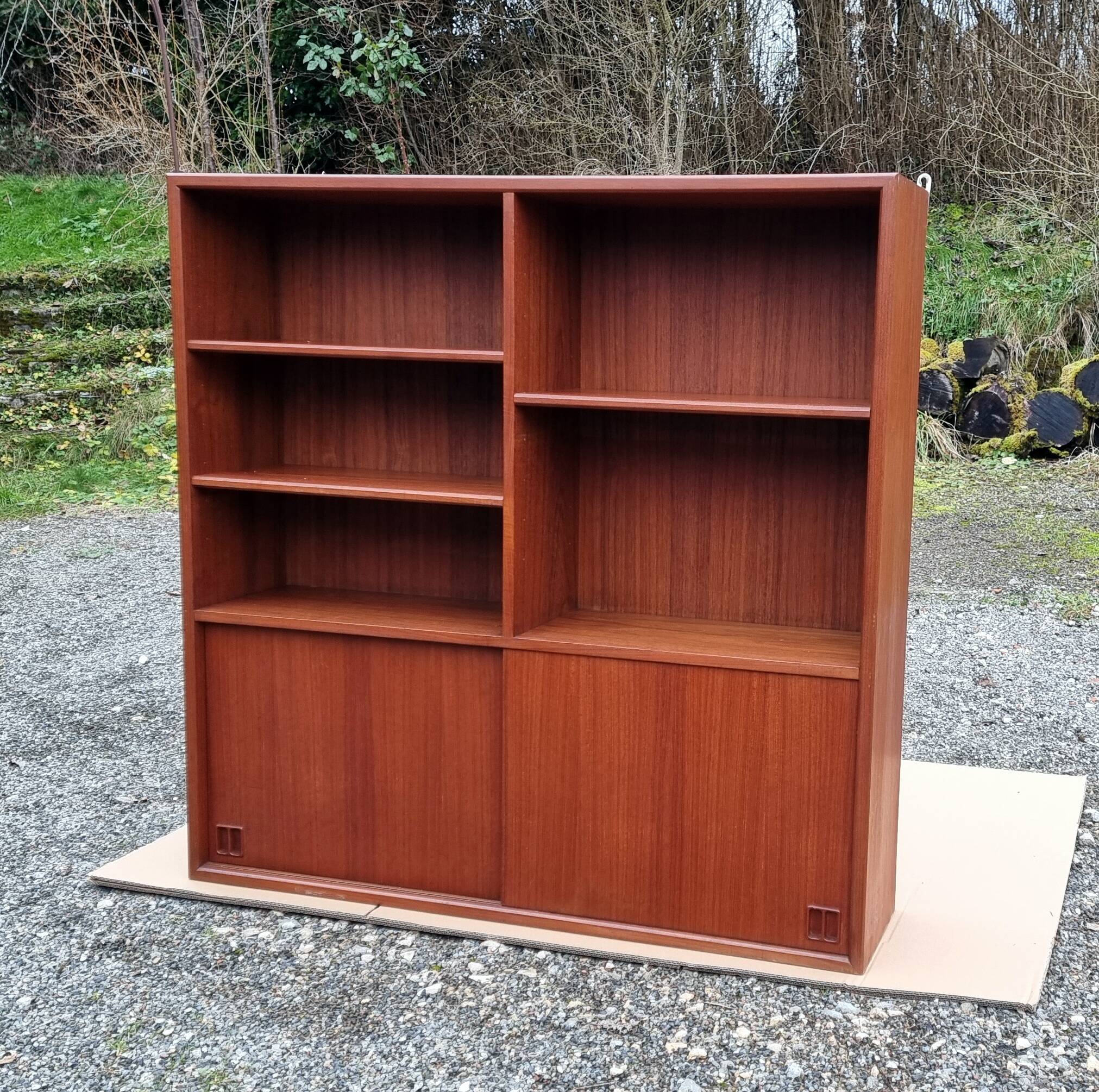 Scandinavian teak bookcase Samcom Denmark