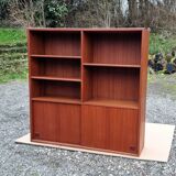 Scandinavian teak bookcase Samcom Denmark