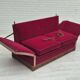1960s, Danish velour 2 seater drop arm sofa, velour, original condition.