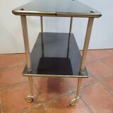 Wheeled service with brass legs