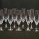 10 crystal champagne flutes 24% Cristallerie Kaspar Lemberg Lorraine vintage