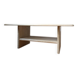 Vintage coffee table in travertine