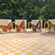 Four mugs decorated with Villeroy and Boch butterflies