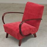 H410 Type C Powder Pink Armchair by Jindrich Halabala for Thonet 1930