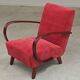 H410 Type C Powder Pink Armchair by Jindrich Halabala for Thonet 1930